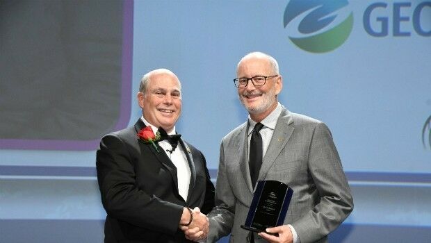 Ian MacLeod receives SEG Cecil Green Enterprise Award (from import)