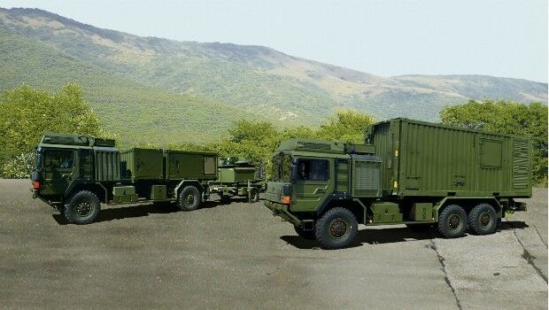 Airbus Defence and Space presents its Mobile General Ground Station (from import)