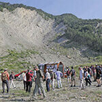 Live demonstration of monitoring equipment and instrumentation on a landslide (from import)