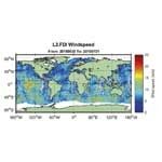 First global GNSS-Reflectometry ocean wind data service (from import)