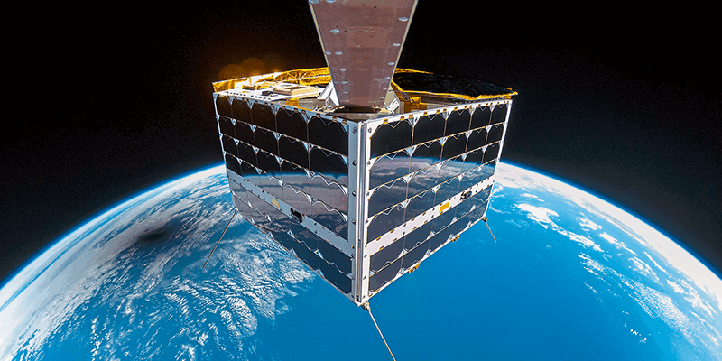 Kongsberg nanoavionics mp42h microsatellite selfie solar eclipse april 2023 amd