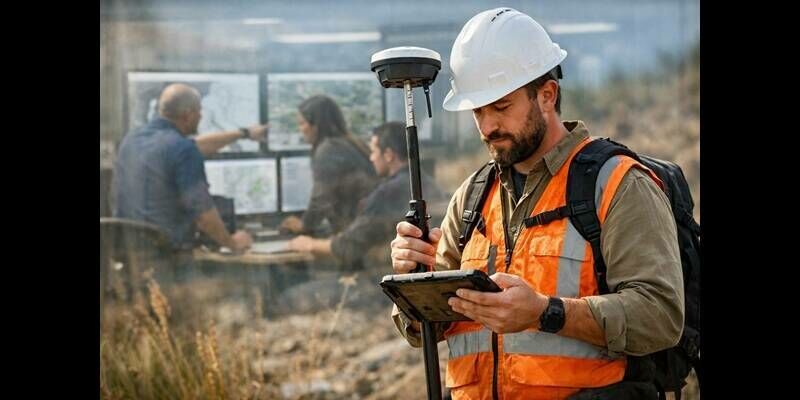 Surveyor tablet office workers field 800x400